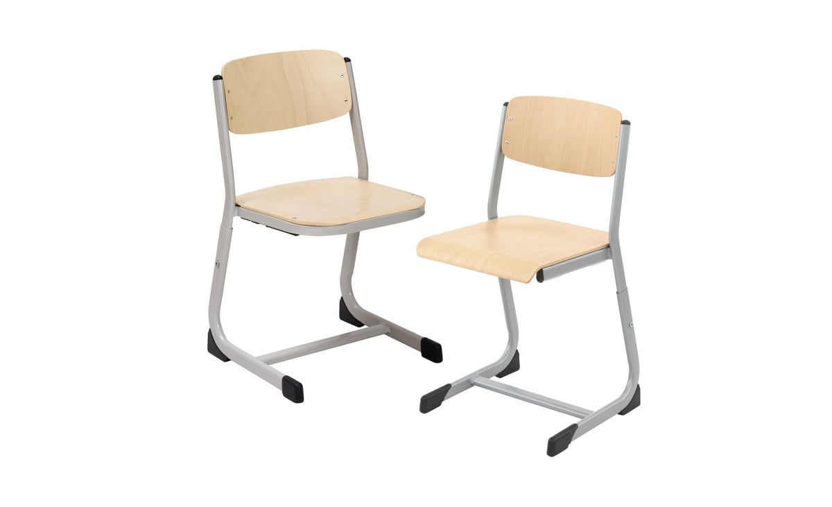 Schülerstuhl mit C-Fuss, höhenverstellbar