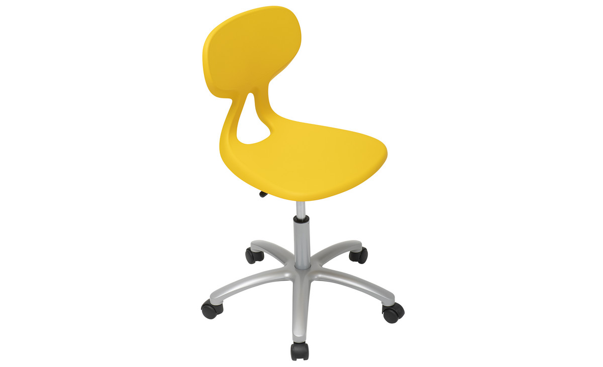 X-Tra Hartschalenstuhl, Sternfuss, fahrbar