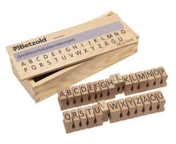 Betzold Grossbuchstaben Stempel