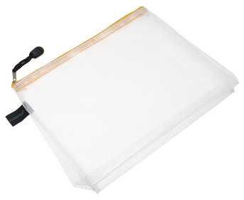 Reissverschlussbeutel mit Dehnfalte ohne PVC 3 Stück transparent