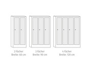Schliessfachschrank MIDI/MAXI mit grossen Türen 2