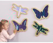 Pailletten Wandboard Natur 3
