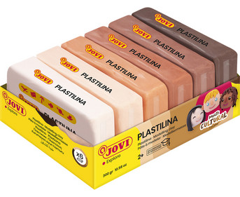 JOVI Plastilina Modelliermasse 6x 50 g