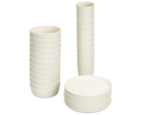 Betzold Geschirr Set aus biobasiertem treeNside Material 36 teilig