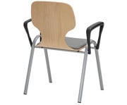 Schalenstuhl College mit Armlehnen und Polster 2