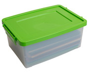 Betzold Aufbewahrungsbox 16 x 39 5 x 27 5 cm weiss transparent Grundfarben 7