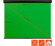 Greenscreen Motorleinwand Key 4