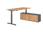 Betzold Schreibtisch Comfort mit Sideboard elektrisch höhenverstellbar