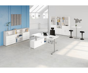 Betzold Schreibtisch Comfort mit Sideboard elektrisch höhenverstellbar 2