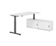 Betzold Schreibtisch Comfort mit Sideboard elektrisch höhenverstellbar 7