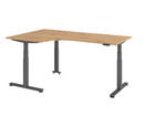 Betzold Eckschreibtisch Comfort elektrisch höhenverstellbar 200 x 120 cm