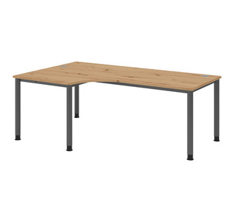 Betzold Eckschreibtisch VHS höhenverstellbar 200 x 120 cm
