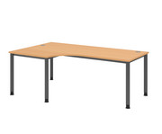 Betzold Eckschreibtisch VHS höhenverstellbar 200 x 120 cm 5