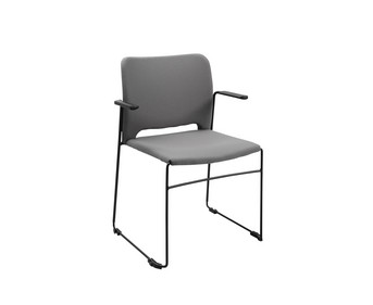 Topstar Besucherstuhl Visit Lite mit Armlehnen Polstersitz 4er Set
