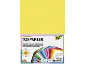 Tonpapier, 130 g/m², DIN A4, 500 Blatt, 25 Farben