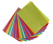 folia Transparentpapier 42 g/m² 70 x 100 cm 25 Bogen 10 Farben 1