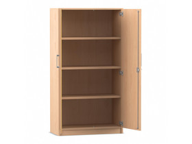 Flexeo® Drehtüren-Schrank, 4 Fächer = 4 Ordnerhöhen