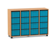 Flexeo® Regal 4 Reihen 16 grosse Boxen 1