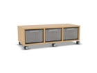 Flexeo® Regal 3 Reihen 3 grosse Boxen Mittelwand