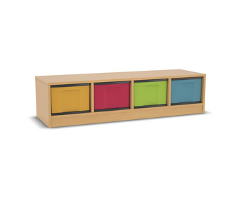 Flexeo® Regal 4 Reihen 4 grosse Boxen Mittelwand
