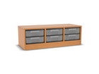 Flexeo® Regal 3 Reihen 6 kleine Boxen Mittelwand