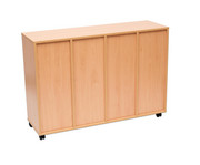 Flexeo® Regal 4 Reihen 16 grosse Boxen aus biobasiertem treeNside Material 4