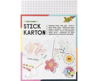 folia Stickkarton unbedruckt