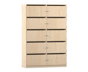 Flexeo® Schliessfachschrank 10 Fächer mit Briefschlitzen Breite 126 4 cm 2