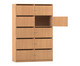 Flexeo® Schliessfachschrank 10 Fächer mit Briefschlitzen Breite 126 4 cm 3