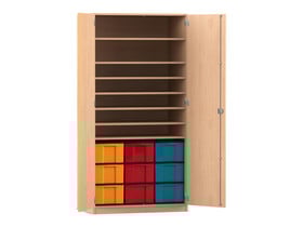 Flexeo® Bastelschrank, 9 grosse Boxen, 7 Fächer