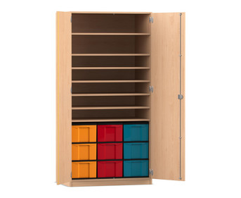 Flexeo® Bastelschrank 9 grosse Boxen 7 Fächer