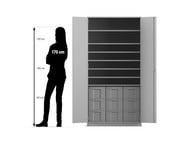 Flexeo® Bastelschrank 9 grosse Boxen 7 Fächer 2