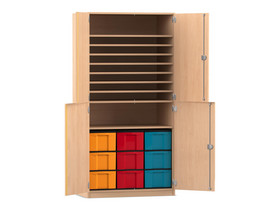 Flexeo® Bastelschrank, 9 grosse Boxen, 9 Fächer
