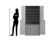 Flexeo® Bastelschrank 9 grosse Boxen 9 Fächer 3