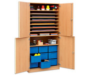 Flexeo® Bastelschrank 9 grosse Boxen 9 Fächer 2