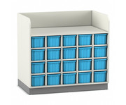 Flexeo® Wickelkommode mit 20 grossen Boxen 1