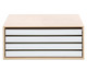 Flexeo® Aufsatz zum Papier und Bilderschrank 4 grosse Auszüge 2