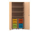 Flexeo® Garagenschrank PRO 2 Rollcontainer 12 Boxen Gr S 3 Fächer 1