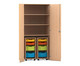 Flexeo® Garagenschrank PRO 2 Rollcontainer 8 Boxen Gr S und M 3 Fächer 1