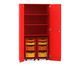 Flexeo® Garagenschrank PRO 2 Rollcontainer 8 Boxen Gr S und M 3 Fächer 6