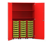 Flexeo® Garagenschrank PRO 3 Rollcontainer 24 Boxen Gr S 2 Fächer 3