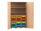 Flexeo® Garagenschrank PRO 3 Rollcontainer 18 Boxen Gr S und M 2 Fächer