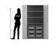Flexeo® Garagenschrank PRO 2 Rollcontainer 6 Boxen Gr M 3 Fächer 2