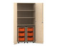 Flexeo® Garagenschrank PRO 2 Rollcontainer 6 Boxen Gr M 3 Fächer 6