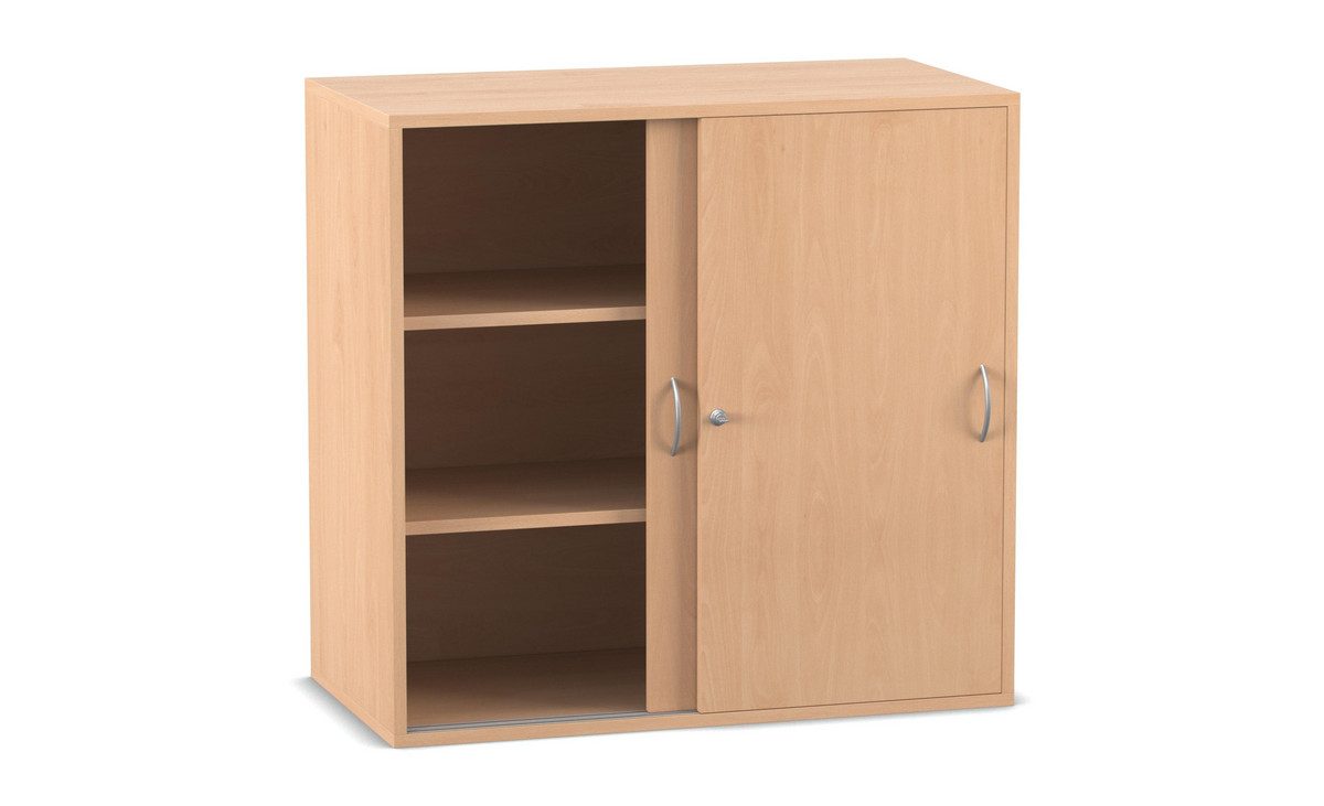 Flexeo® Aufsatzschrank, 3 Fächer, Schiebetüren, Breite 94,4 cm