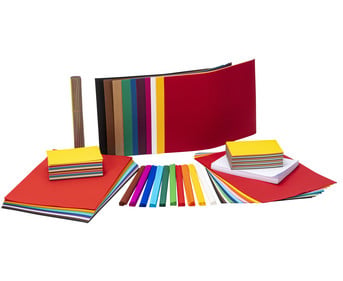 folia XXL Bastelset mit Papier und Karton 1320 teilig