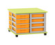 Flexeo® Fahrbares Containersystem mit Ablage 16 kleine Boxen 4