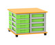 Flexeo® Fahrbares Containersystem mit Ablage 16 kleine Boxen 6