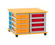 Flexeo® Fahrbares Containersystem mit Ablage 16 kleine Boxen 7