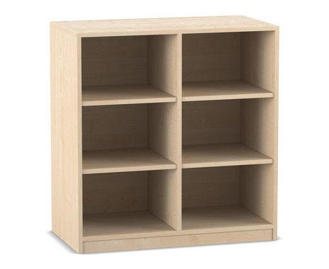 Flexeo® Regal 2 Reihen 6 Fächer H x B: 99 1 x 94 4 cm